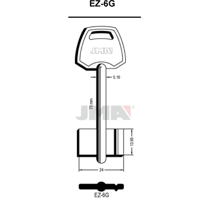 LLAVE  EN  BRUTO  GORJA  LATON
