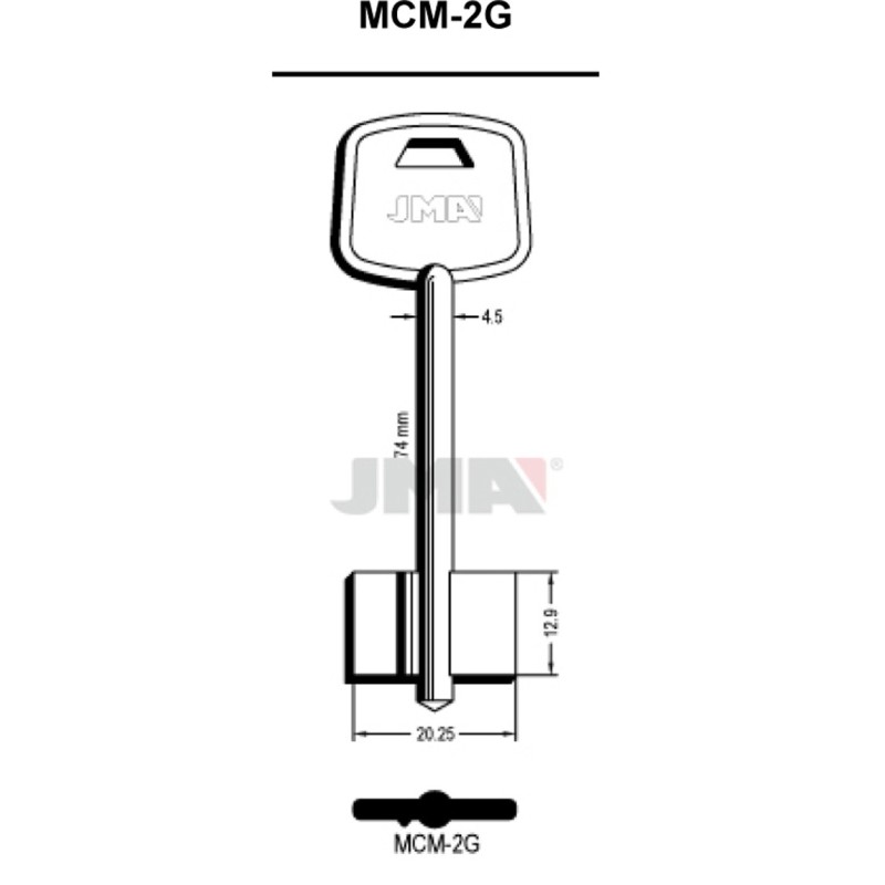 LLAVE  EN  BRUTO  GORJA  LATON