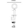 LLAVE  EN  BRUTO  GORJA  LATON