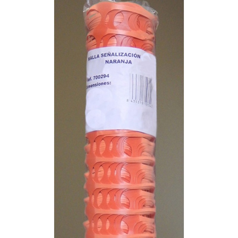 MALLA  SEÑALIZACIÓN  80  GR/M2  NARANJA