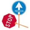 SEÑAL  OBRA  STOP/PASO  M/PLASTIC