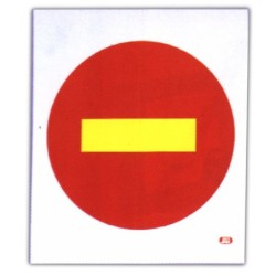 SEÑAL  OBRA  PLAST  D  PROHIBIDA