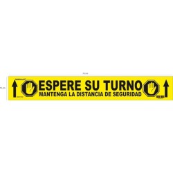 CINTA  ADH.SUELO  ESPERE  TURNO