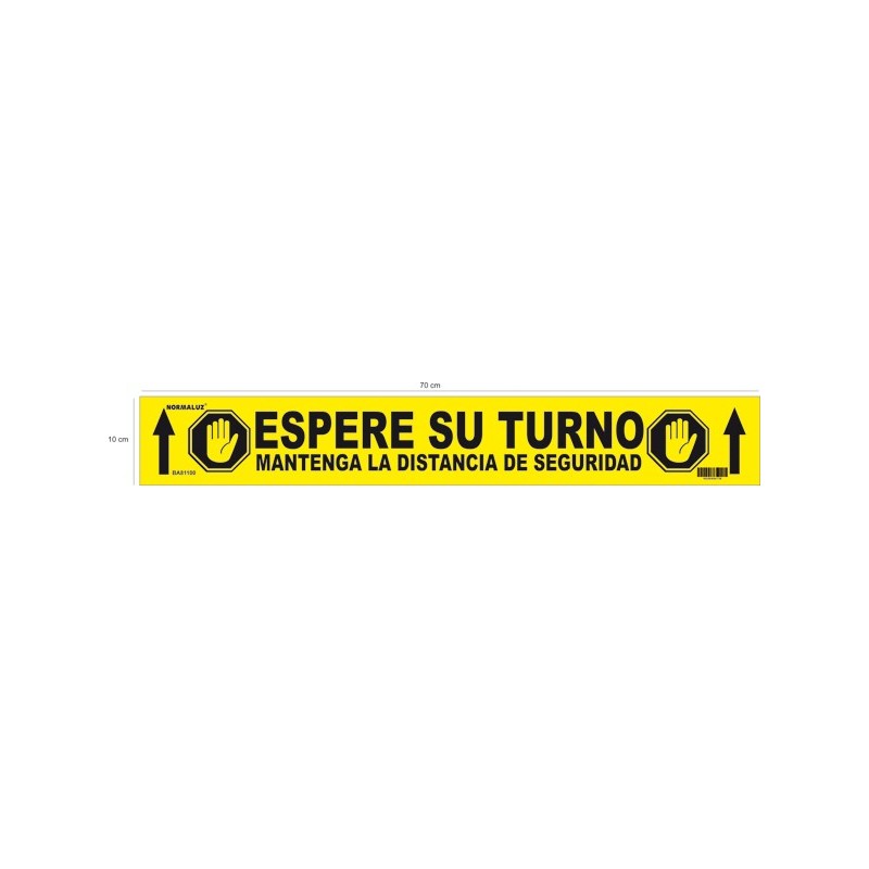 CINTA  ADH.SUELO  ESPERE  TURNO
