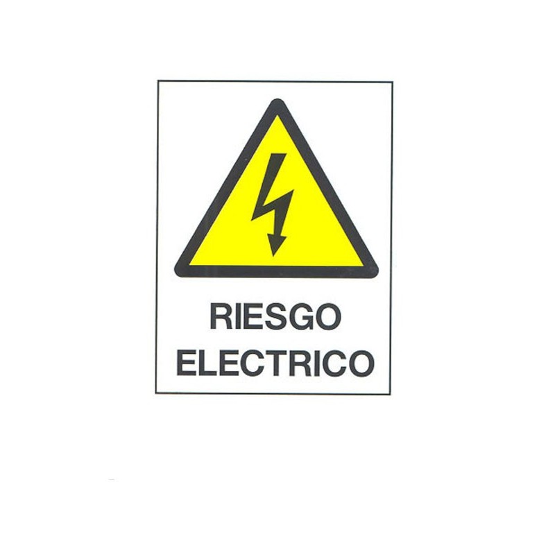 SEÑAL  FIJA  PVC  RIESGO  ELECTRIC