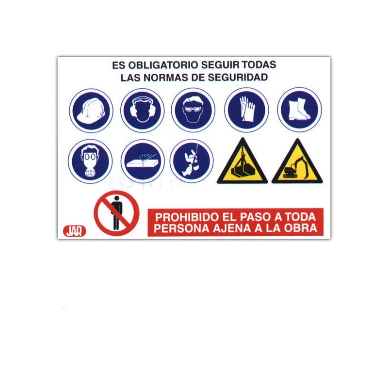 SEÑAL  DE  OBRA  PVC
