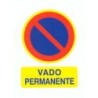 SEÑAL  FIJA  PVC  VADO  PERMANENTE