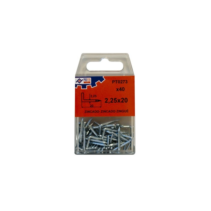 ESCARPIAS  ACERO  ZN  C/40  PZS