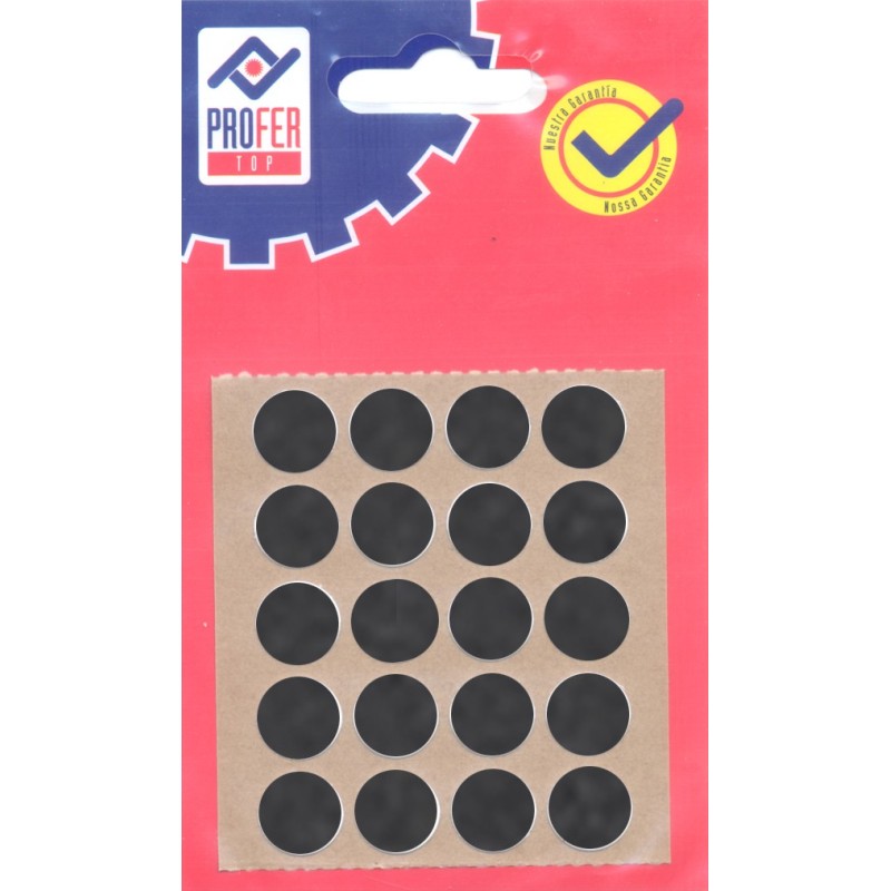 TAPON  ADHESIVO  NEGRO  BL  20  PZ