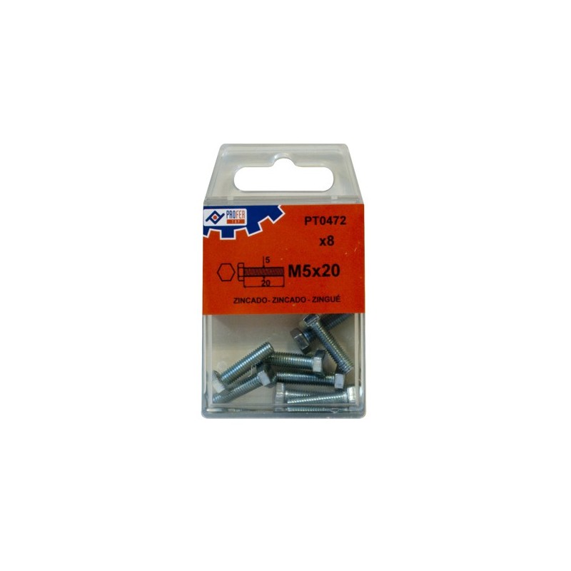 TORNILLO  DIN933  C/EXAG  ZN  C/8