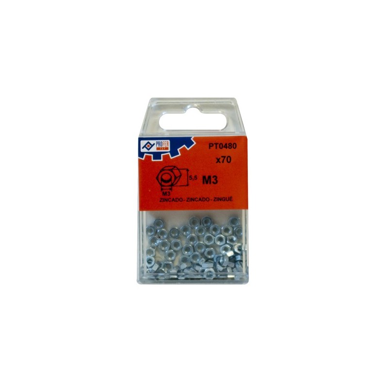 TUERCA  EXAGONAL  DIN934  ZN  C/70