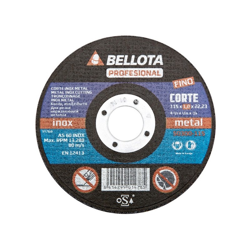 ABRASIVOS  CORTE  INOX.  50320  METAL  BELLOTA