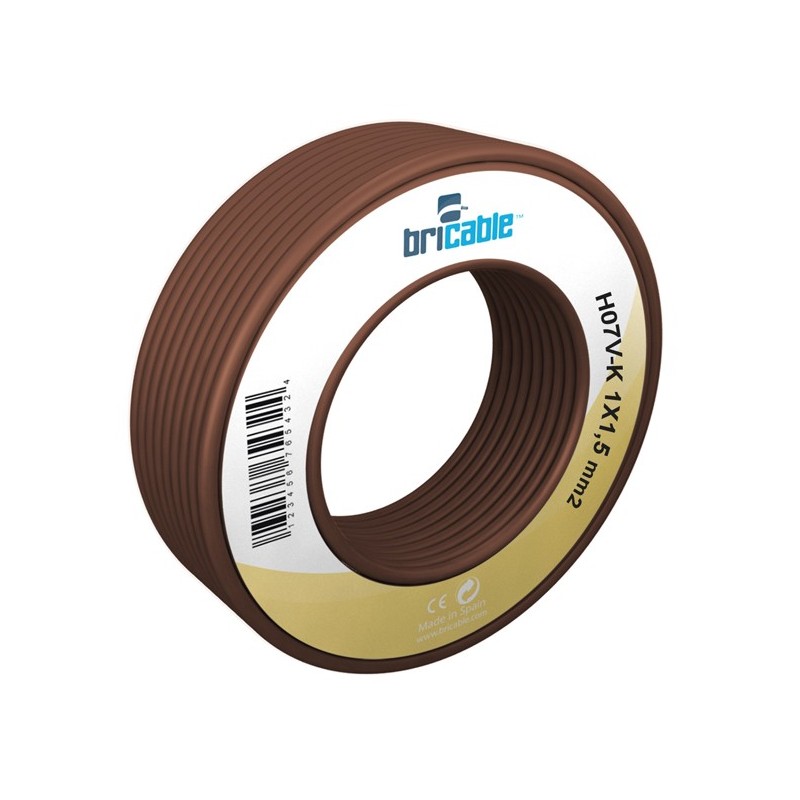 CABLE  LINEA  UNIPOLAR  FLEXIBLE  1x1.5  MARRON