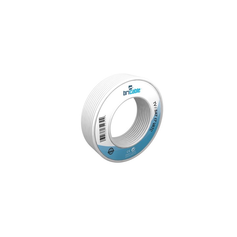 CABLE  COAXIAL  TV  BLANCO