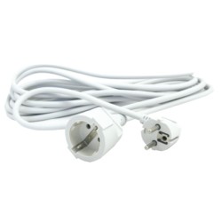 PROLONGADOR  CABLE  5M  BCO  16A