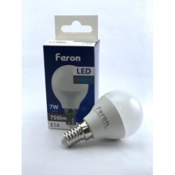 LÁMPARA  LED  esférica  G45  E14  7W