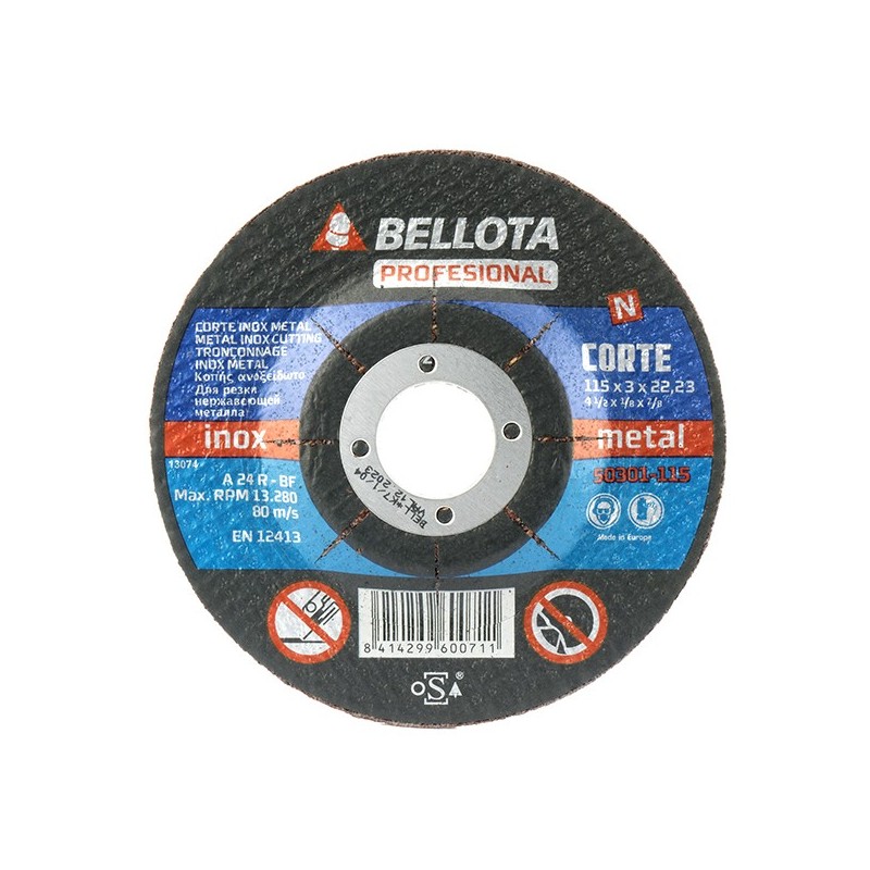 DISCO  DE  CORTE  INOX  50301  BELLOTA