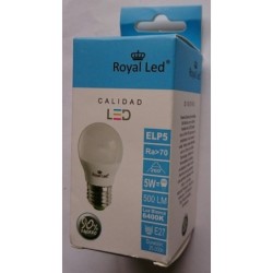 LAMPARA  LED  ESFERICA  E-14  F  600lm