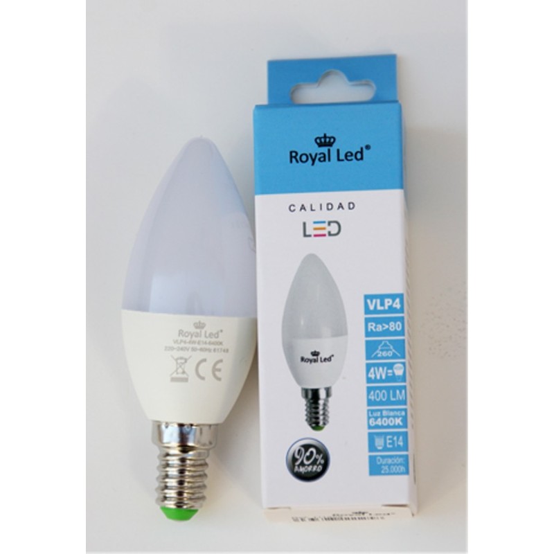 LAMPARA  LED  VELA  E-14  F  400lm