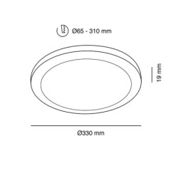 Downlight  para  empotrar  o  superficie