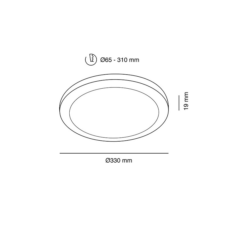 Downlight  para  empotrar  o  superficie