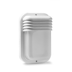 Aplique  ECOLED  IP44  E-27  18W  vertical  blanco