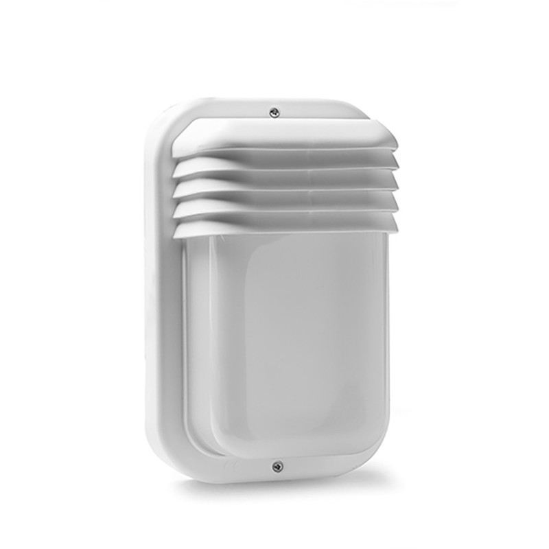 Aplique  ECOLED  IP44  E-27  18W  vertical  blanco