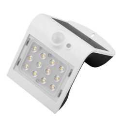 APLIQUE  LED  SOLAR  BLANCO  CON  SENSOR  KORPASS