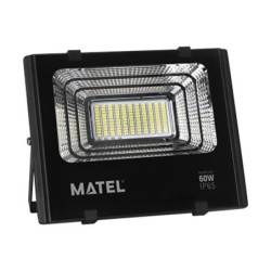 PROYECTOR  LED  SOLAR  NEGRO  60W.FRIA