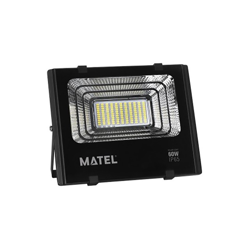 PROYECTOR  LED  SOLAR  NEGRO  60W.FRIA