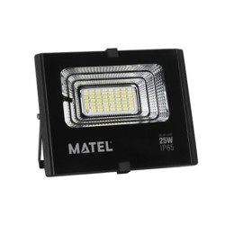 PROYECTOR  LED  SOLAR  NEGRO  25W.FRIA