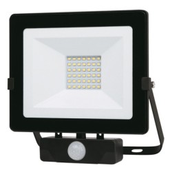 FOCO  LED  NEGRO  IP65  CON  SENSOR
