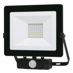 FOCO  LED  NEGRO  IP65  CON  SENSOR