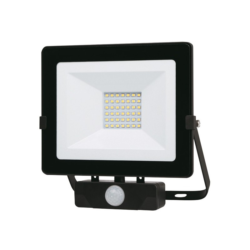 FOCO  LED  NEGRO  IP65  CON  SENSOR