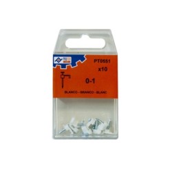 GRAPA  PLASTICO  BLANCO  0-1  C/10