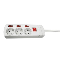 BASE  MULTIPLE  3  T  C/INTERRUPTOR  INDEPENDIENTES