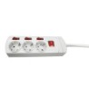 BASE  MULTIPLE  3  T  C/INTERRUPTOR  INDEPENDIENTES