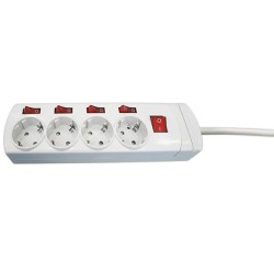 BASE  MULTIPLE  4  T  C/INTERRUPTOR  INDEPENDIENTES