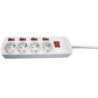 BASE  MULTIPLE  4  T  C/INTERRUPTOR  INDEPENDIENTES