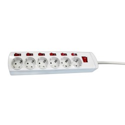 BASE  MULTIPLE  6  T  C/INTERRUPTOR  INDEPENDIENTES