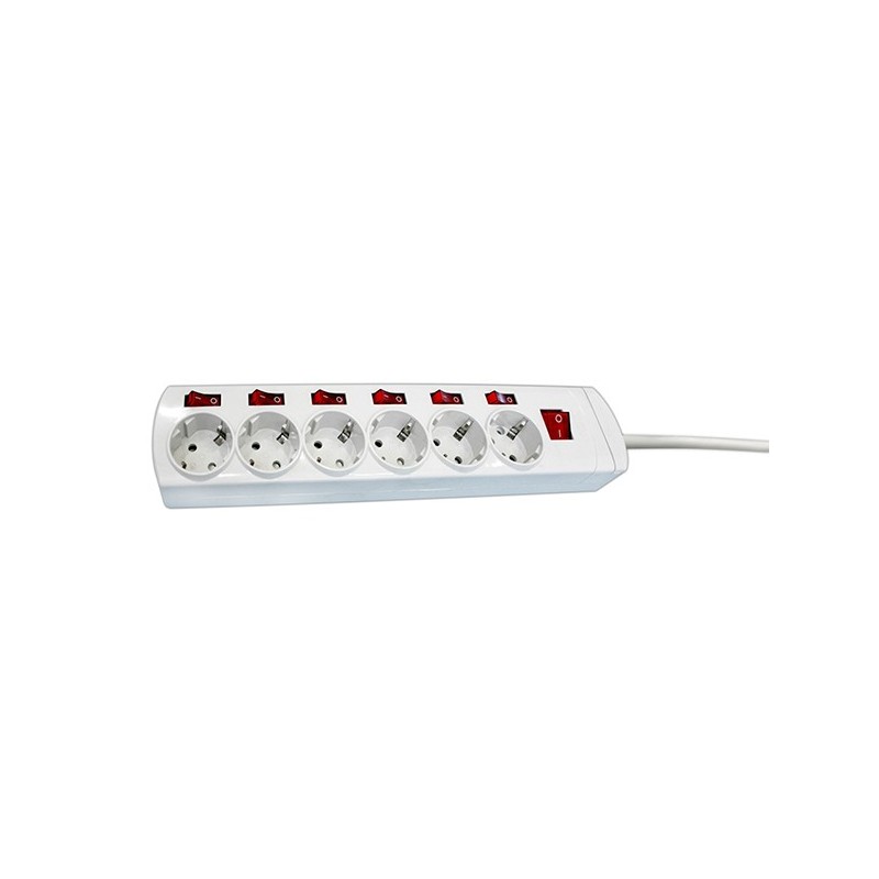 BASE  MULTIPLE  6  T  C/INTERRUPTOR  INDEPENDIENTES