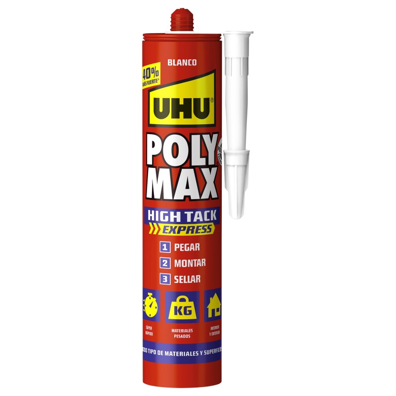ADHESIVO  SELLADOR  UHU  POLY  MAX  HIGH  TACK