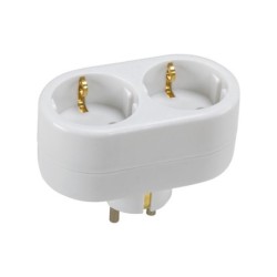 ADAPTADOR  SCHUKO  2  TOMAS  FRONT