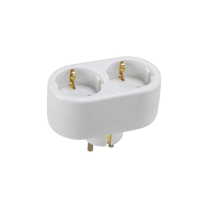 ADAPTADOR  SCHUKO  2  TOMAS  FRONT