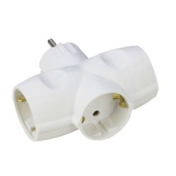 ADAPTADOR  TRIP  SCHUKO  250V  BCO