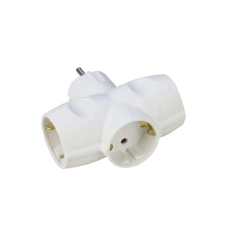 ADAPTADOR  TRIP  SCHUKO  250V  BCO