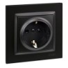 ENCHUFE  SCHUKO  NEGRO  SIMON