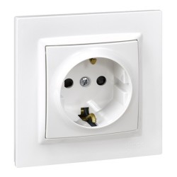 BASE  ENCHUFE  EMPOTRAR  BLANCO