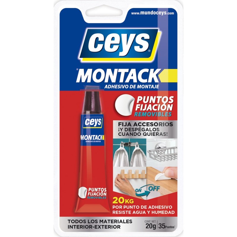 MONTACK  PUNTOS  DE  FIJACIÓN  REMOVIBLES