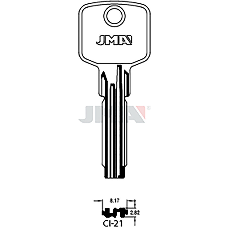 LLAVE EN BRUTO LATON SEGUR